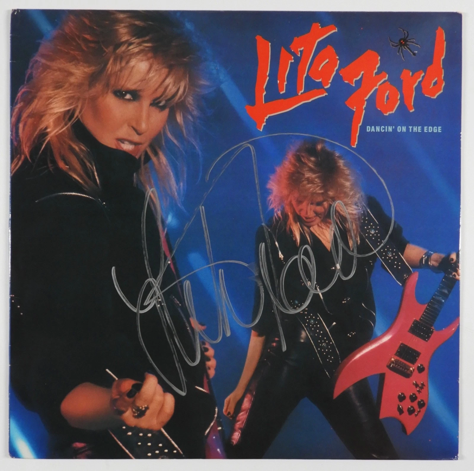 Lita Ford JSA Signed Autograph Album Record Vinyl Dancin' On The Edge