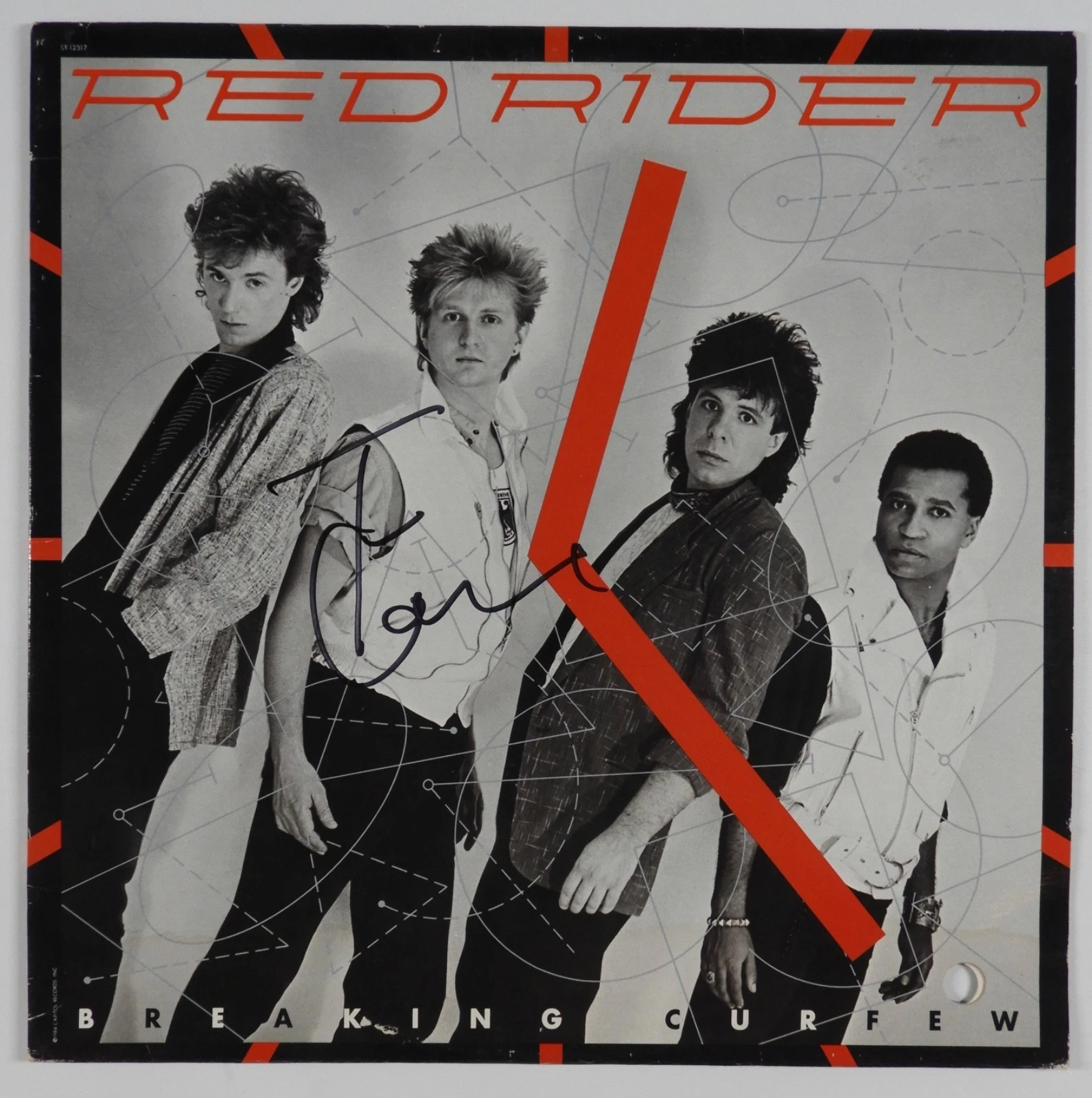 Red Rider Tom Cochrane JSA Signed Autograph Album Record Vinyl Breaking Curfew