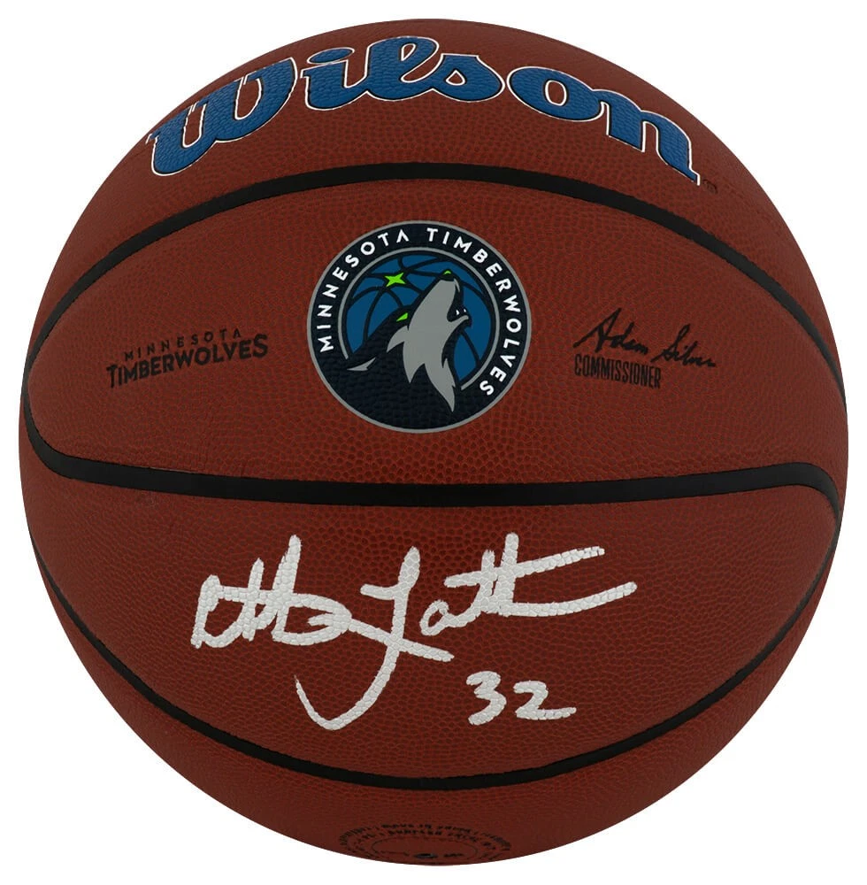 Christian Laettner Signed Timberwolves Wilson Alliance NBA Basketball - (SS COA)