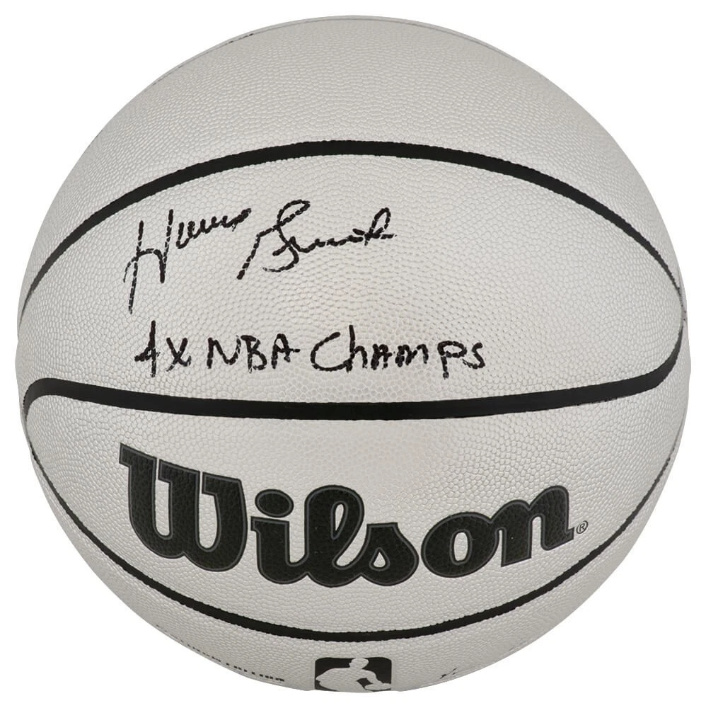 Horace Grant Signed Wilson Platinum Full Size NBA Basketball w/4x Champ - SS COA