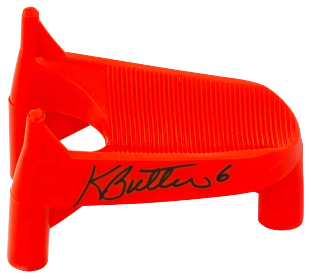 Kevin Butler Signed Pro Down Orange Football Kicking Tee - (SCHWARTZ COA)