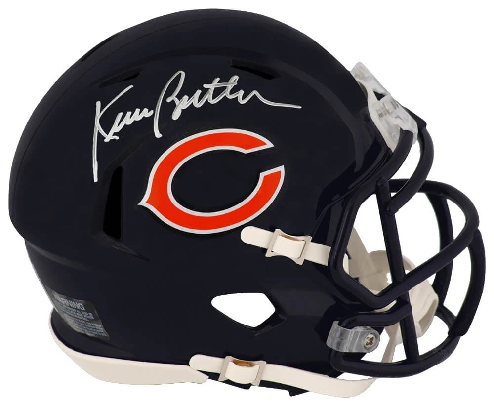 Kevin Butler Signed Chicago Bears Riddell Speed Mini Helmet - (SCHWARTZ COA)