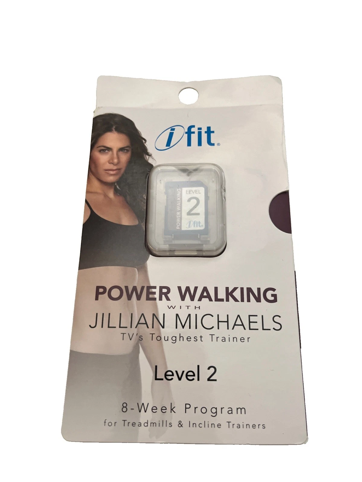 iFit Jillian Michaels Power Walking Lvl 2 SD Card Workout Treadmill Incline B11
