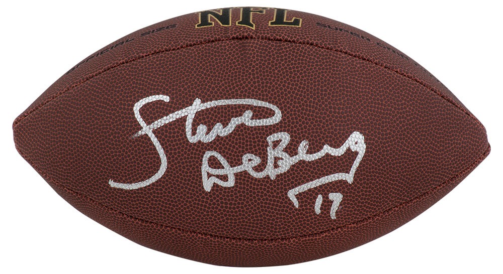 Steve DeBerg Signed Wilson Super Grip Full Size NFL Football - (SCHWARTZ COA)