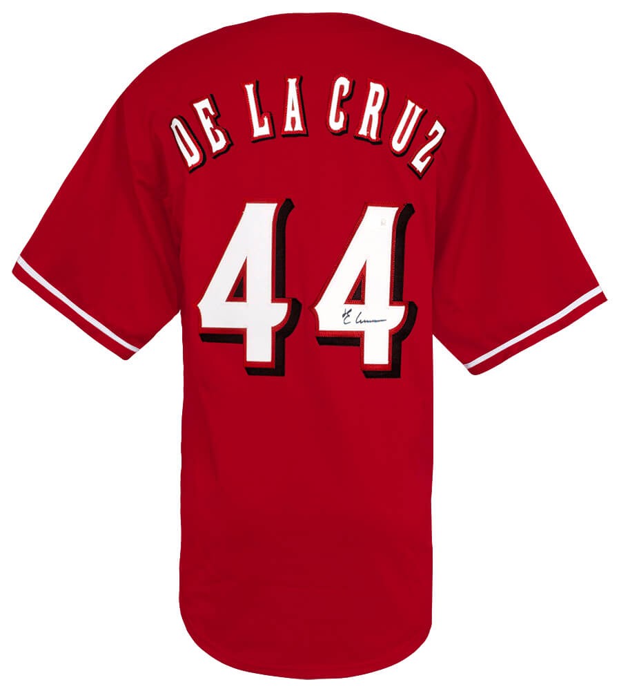 Elly De La Cruz Signed Red Custom Baseball Jersey - (Beckett COA)