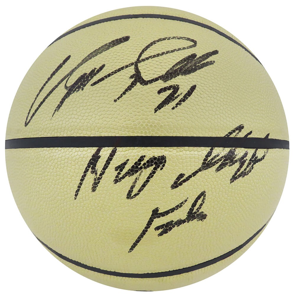 Dominique Wilkins Signed Wilson Gold NBA Basketball w/Highlight Film - (SS COA)