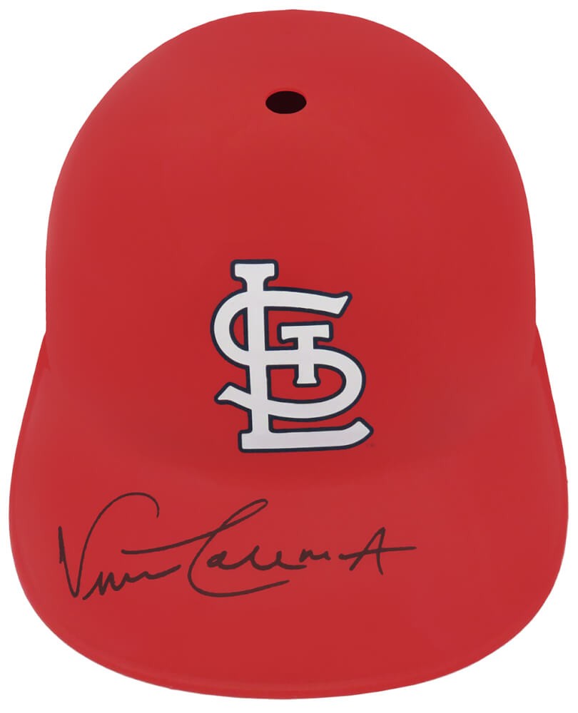 Vince Coleman Signed Cardinals Souvenir Replica Baseball Batting Helmet (SS COA)