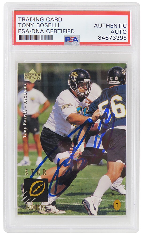 Tony Boselli autographed Jaguars 1995 Upper Deck Rookie Card #2 - (PSA/DNA)