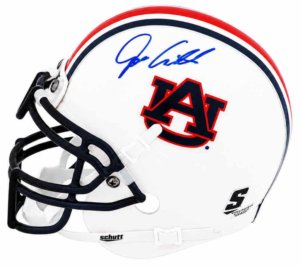 Joe Cribbs Signed Auburn Tigers Schutt Mini Helmet - (SCHWARTZ SPORTS COA)