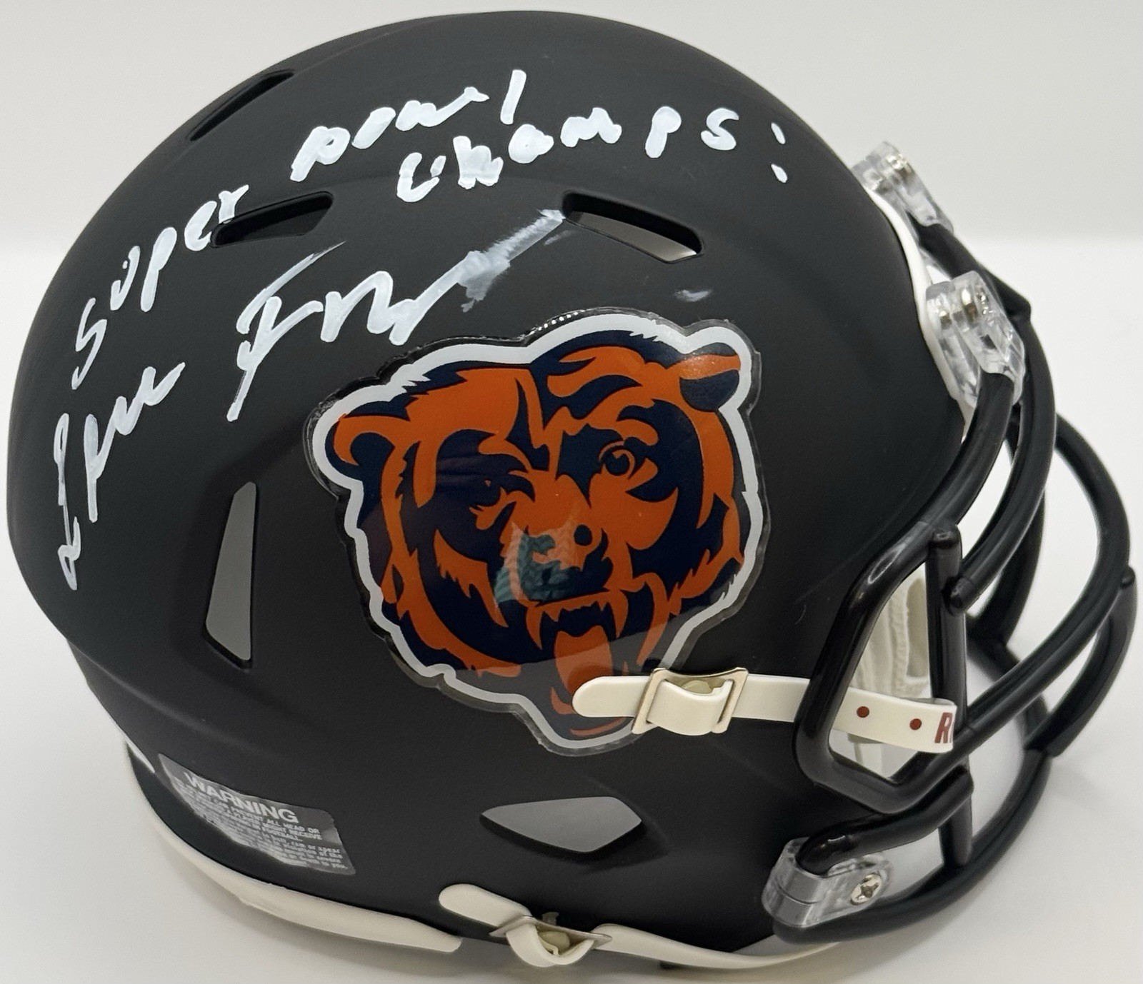 Leslie Frazier Signed Autographed Chicago Bears Mini Helmet PSA/DNA COA