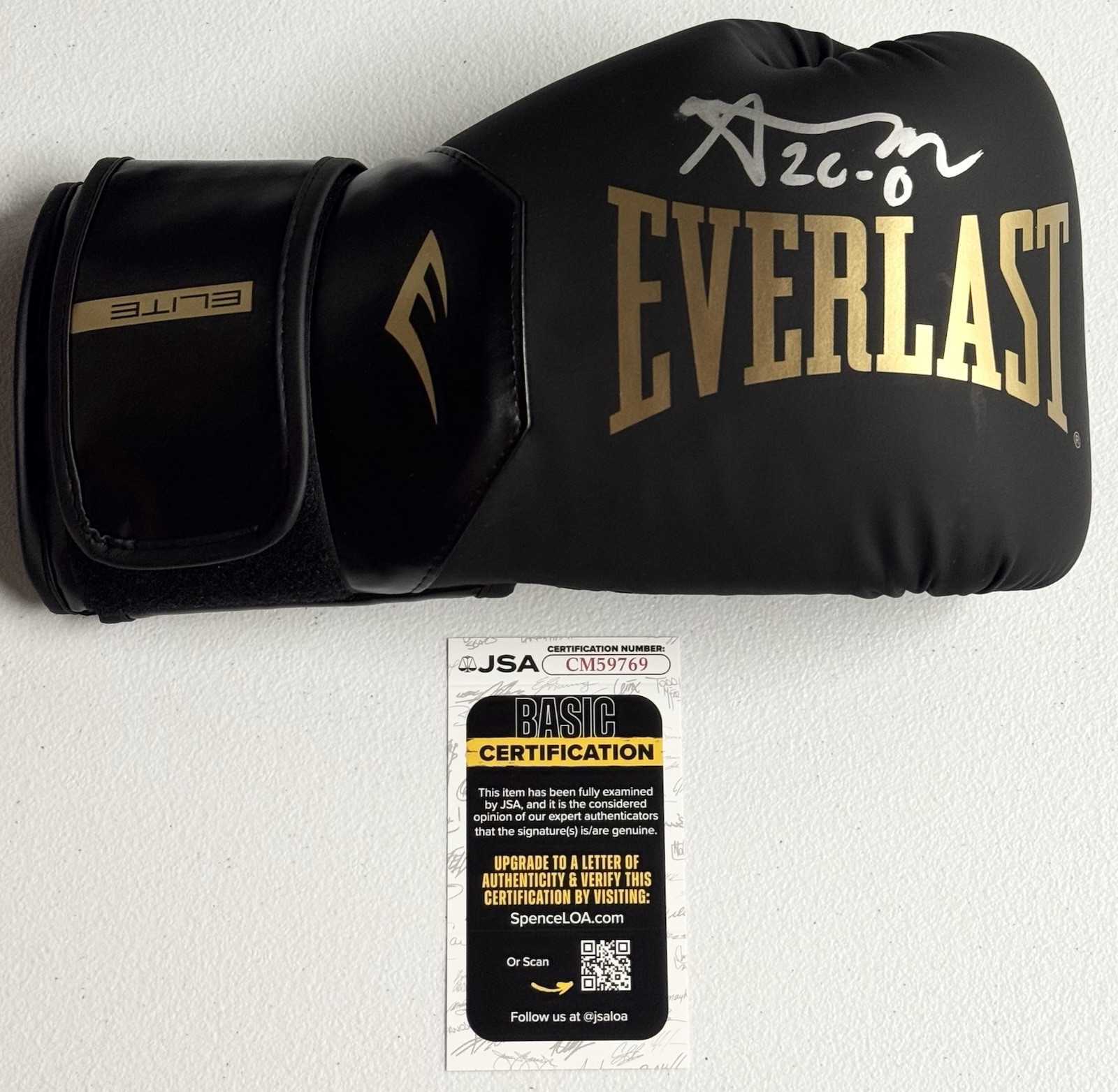 Abdullah Mason Signed Autographed Red Everlast Boxing Glove JSA COA
