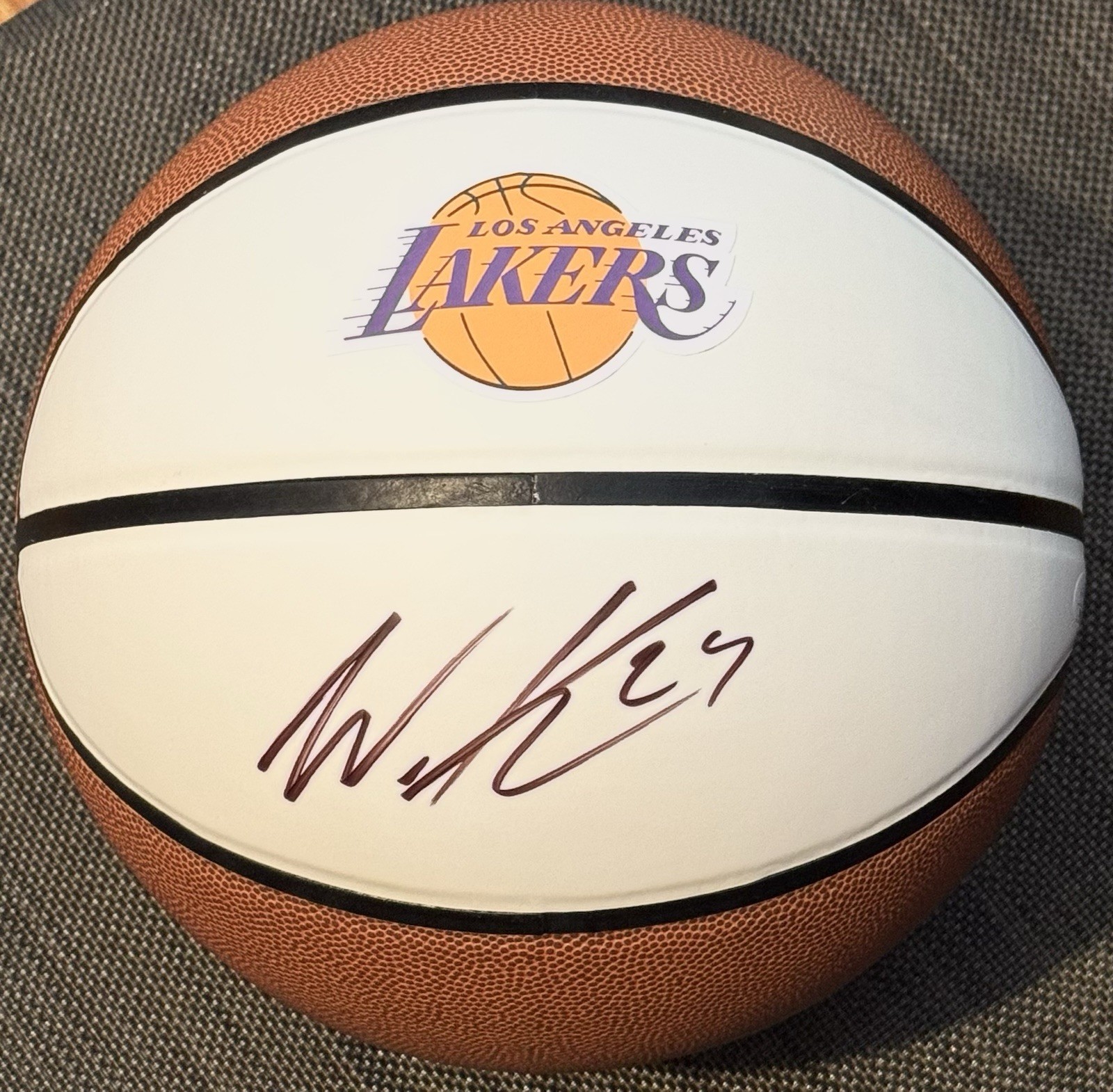 Walker Kessler Signed Autographed Los Angeles Lakers Logo Basketball JSA COA