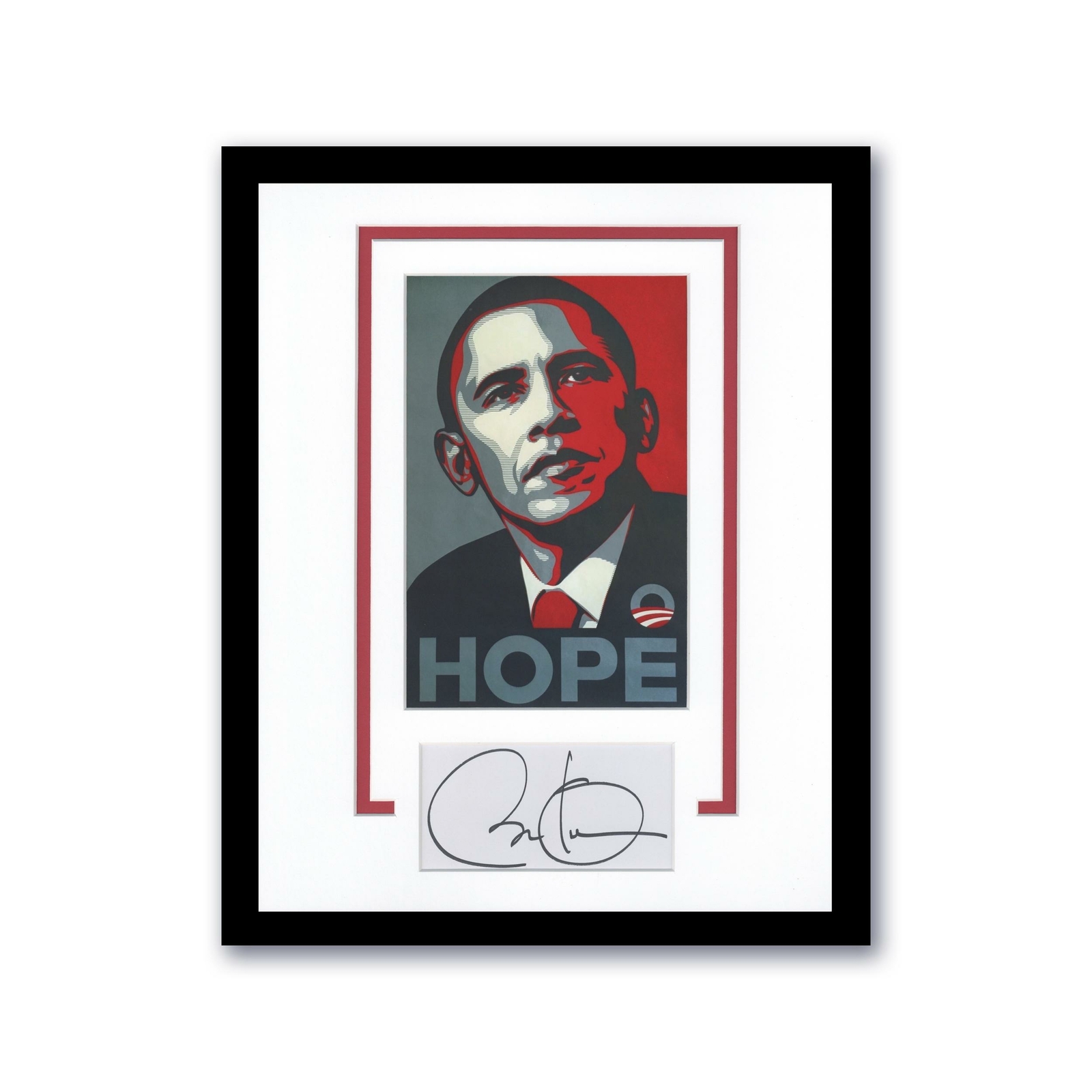 Barack Obama '44th President' AUTOGRAPH Signed Custom Framed 11x14 Display C LOA