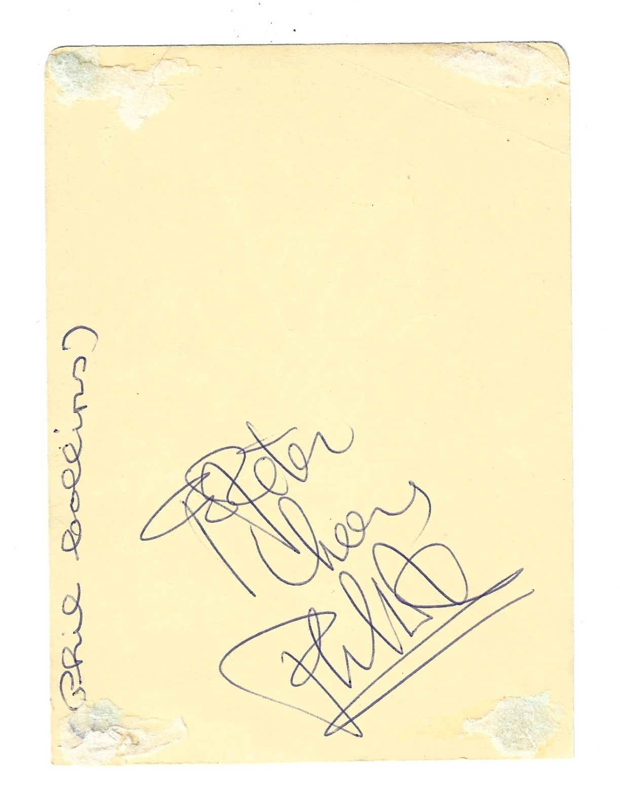 Phil Collins & Billy Ocean REAL hand SIGNED Vintage Album Page JSA COA Autograph
