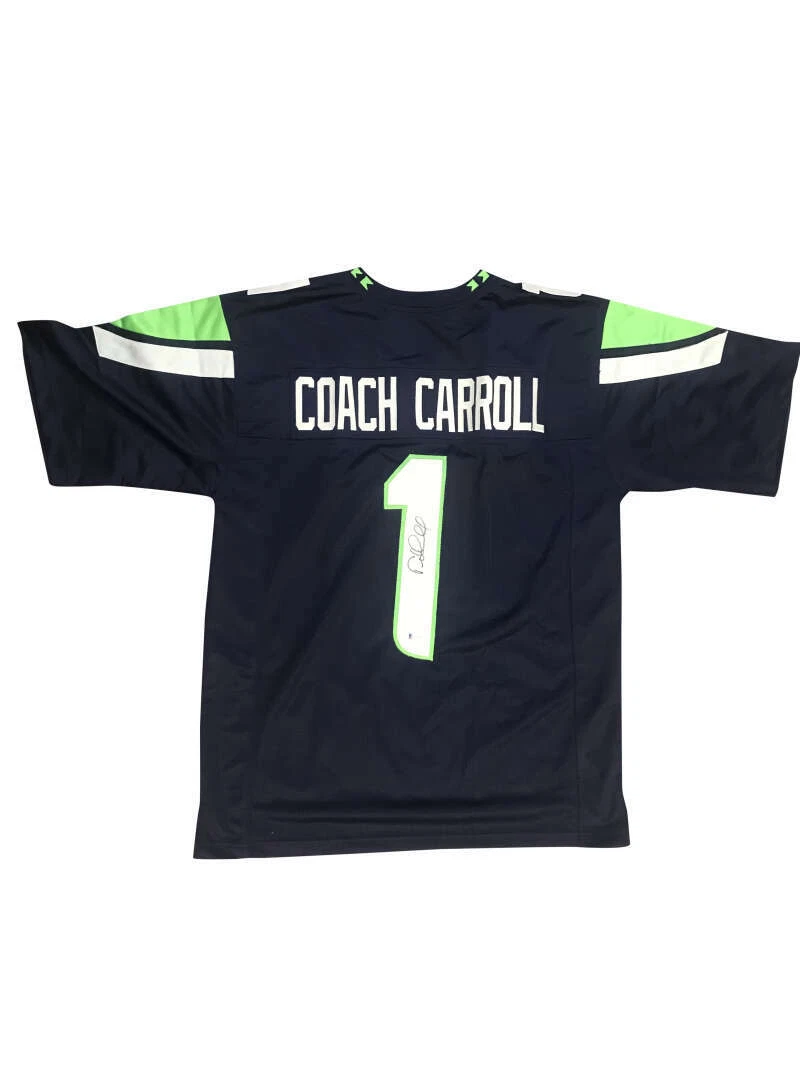 Pete Carroll Signed Autographed Seattle Seahawks Jersey Beckett BAS