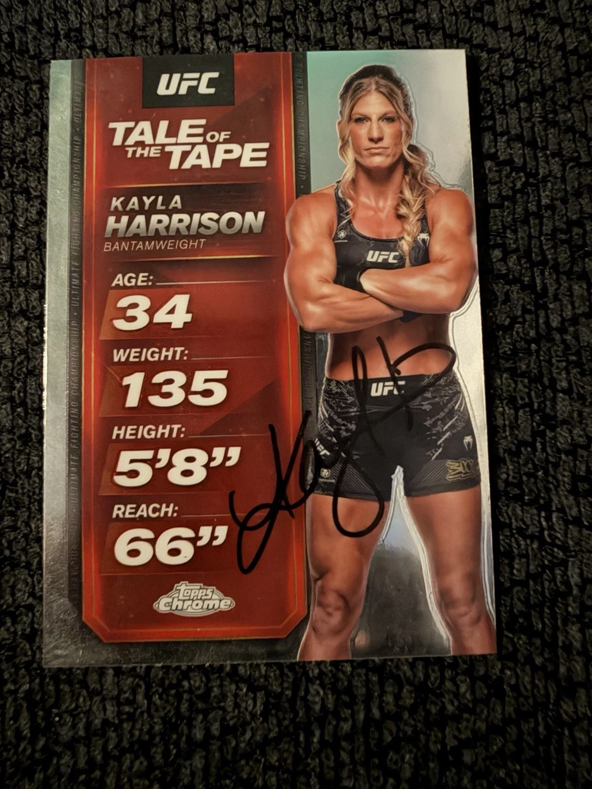 Kayla Harrison Signed Trading Card Autographed UFC MMA Fighting