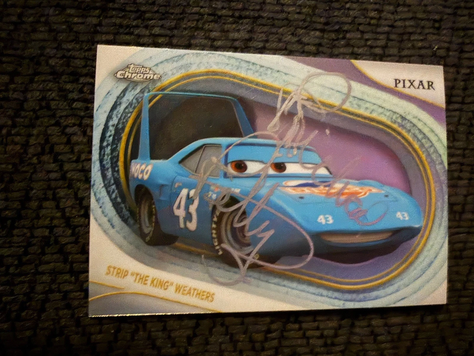 Richard Petty signed Trading Card 2025 Topps Chrome Pixar Cars The King