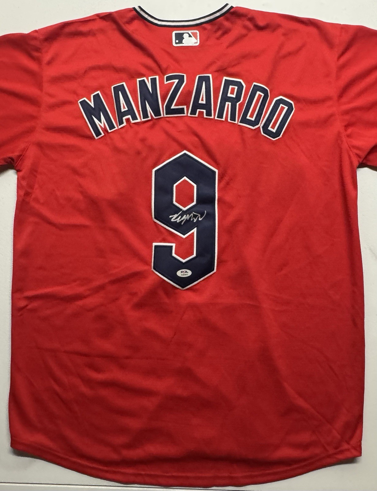 Kyle Manzardo Signed Autographed Cleveland Guardians Jersey PSA/DNA COA