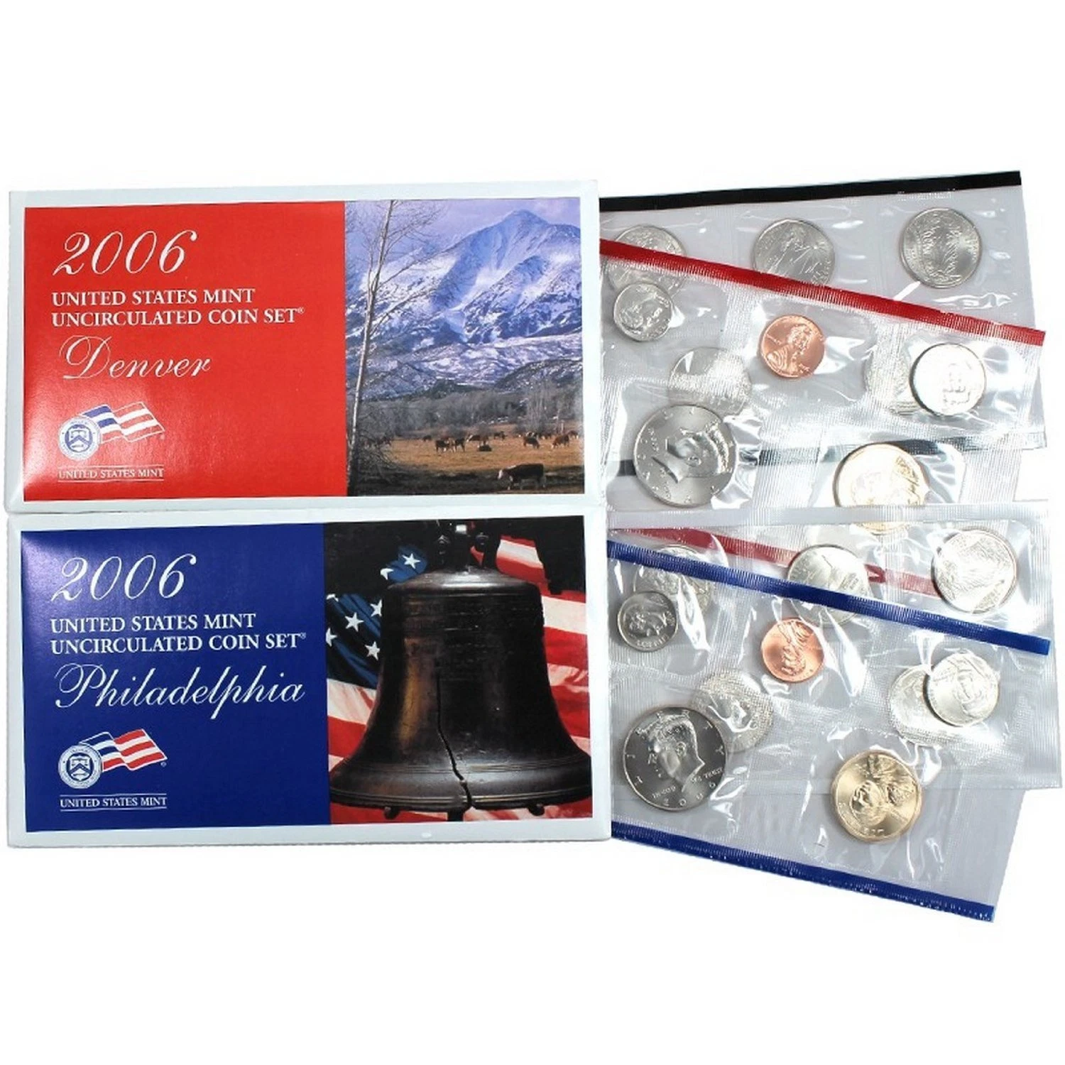 2006 P & D US Mint Set United States Original Government Packaging Box Cello
