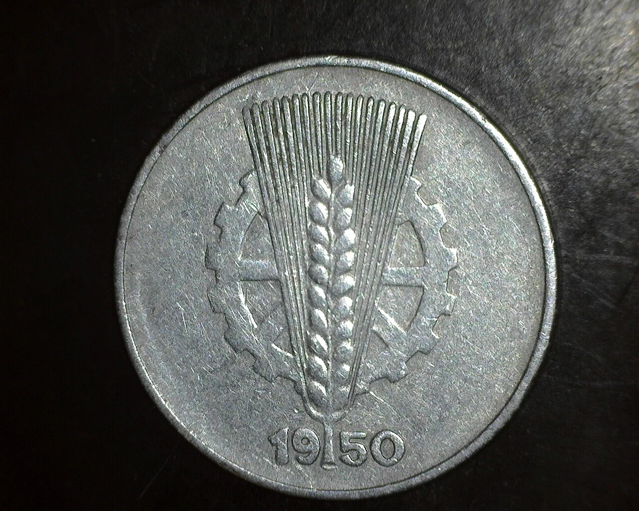1950 E E. Germany 10 Pfenning VF