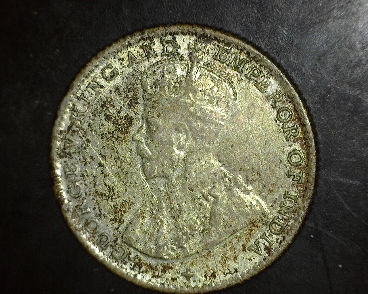 1918 Straits Settlement 5 Cents XF