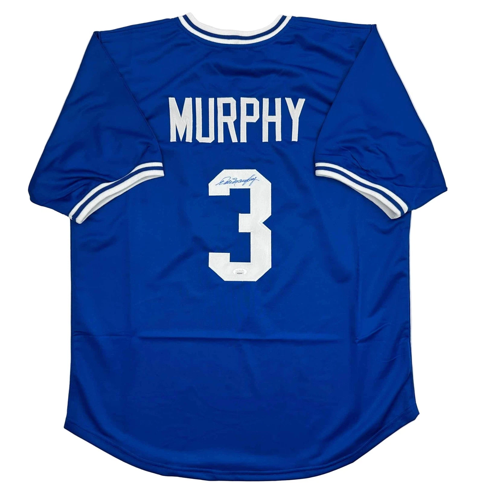 Autographed/Signed DALE MURPHY Atlanta Royal Blue Baseball Jersey JSA COA Auto