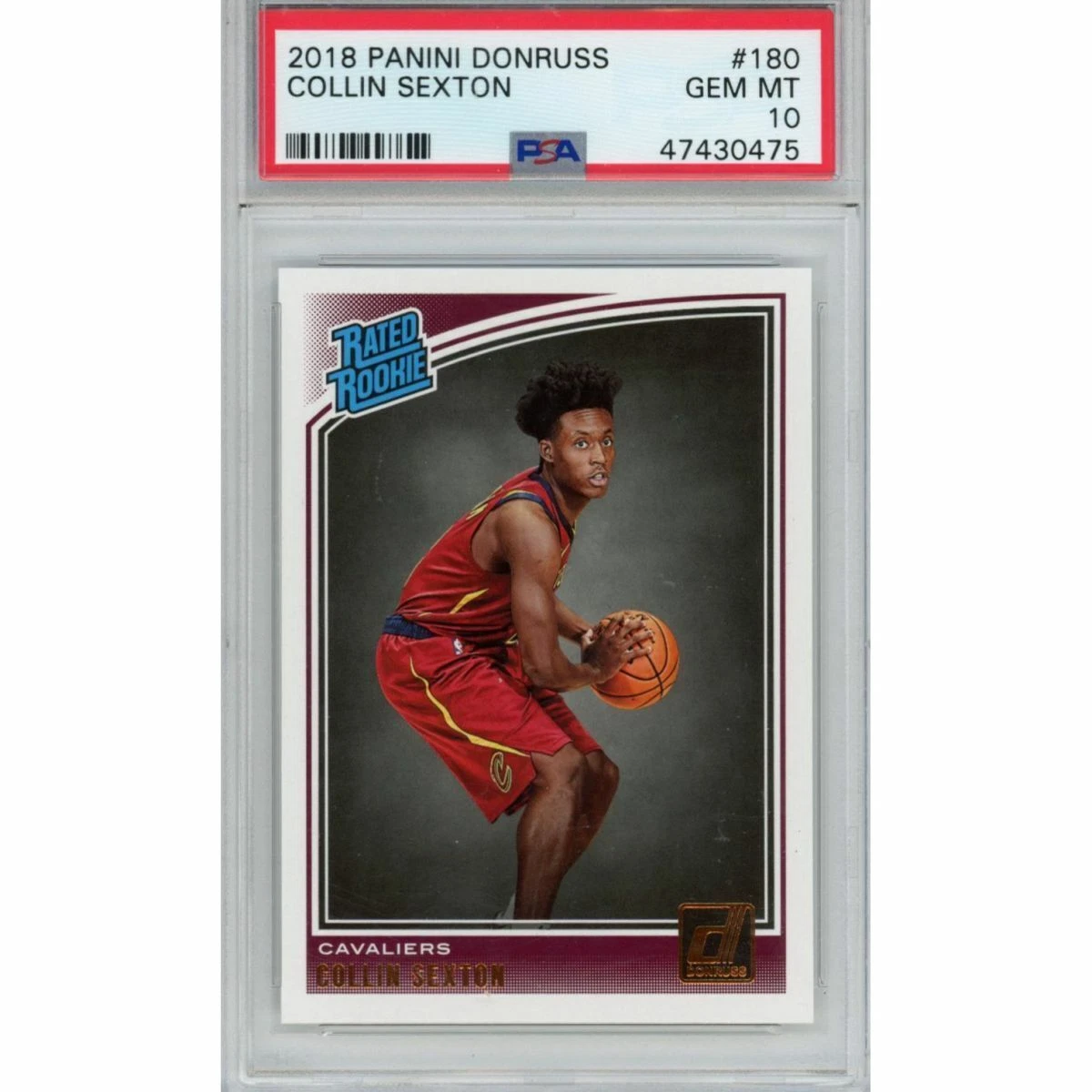Graded 2018-19 Panini Donruss COLLIN SEXTON #180 Rookie Basketball Card PSA 10