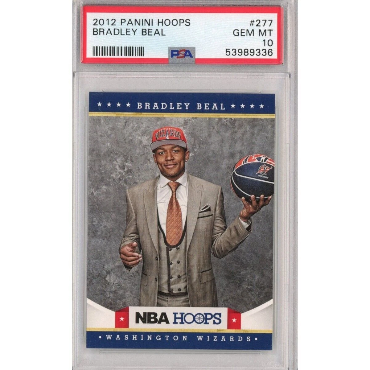 Graded 2012-13 Panini Hoops BRADLEY BEAL #277 Rookie RC Card PSA 10