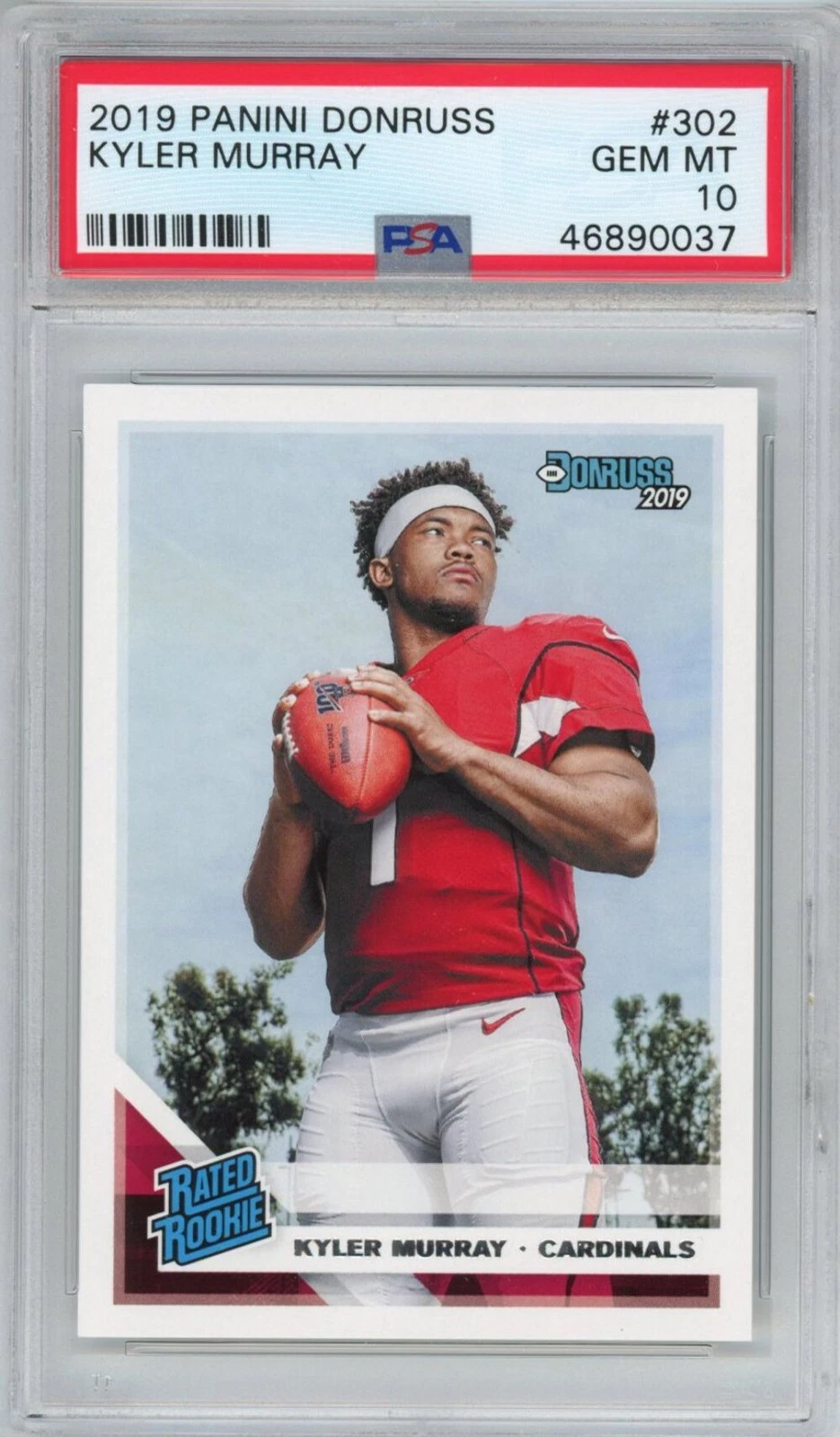Graded 2019 Panini Donruss Kyler Murray #302 Rookie RC Football Card PSA 10