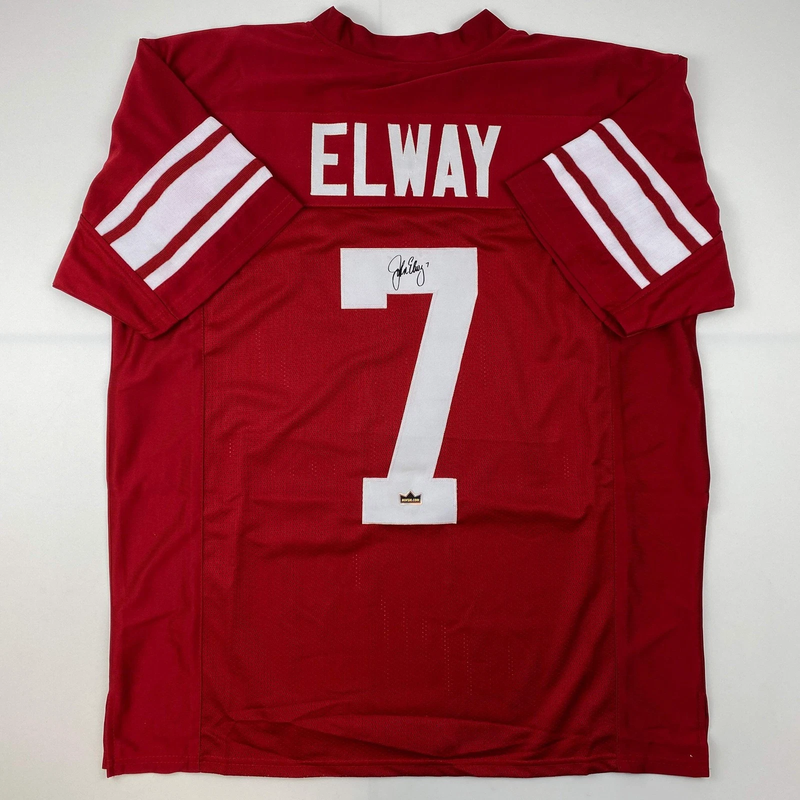 Facsimile Autographed John Elway Stanford Red Reprint Laser Jersey Size Men's XL