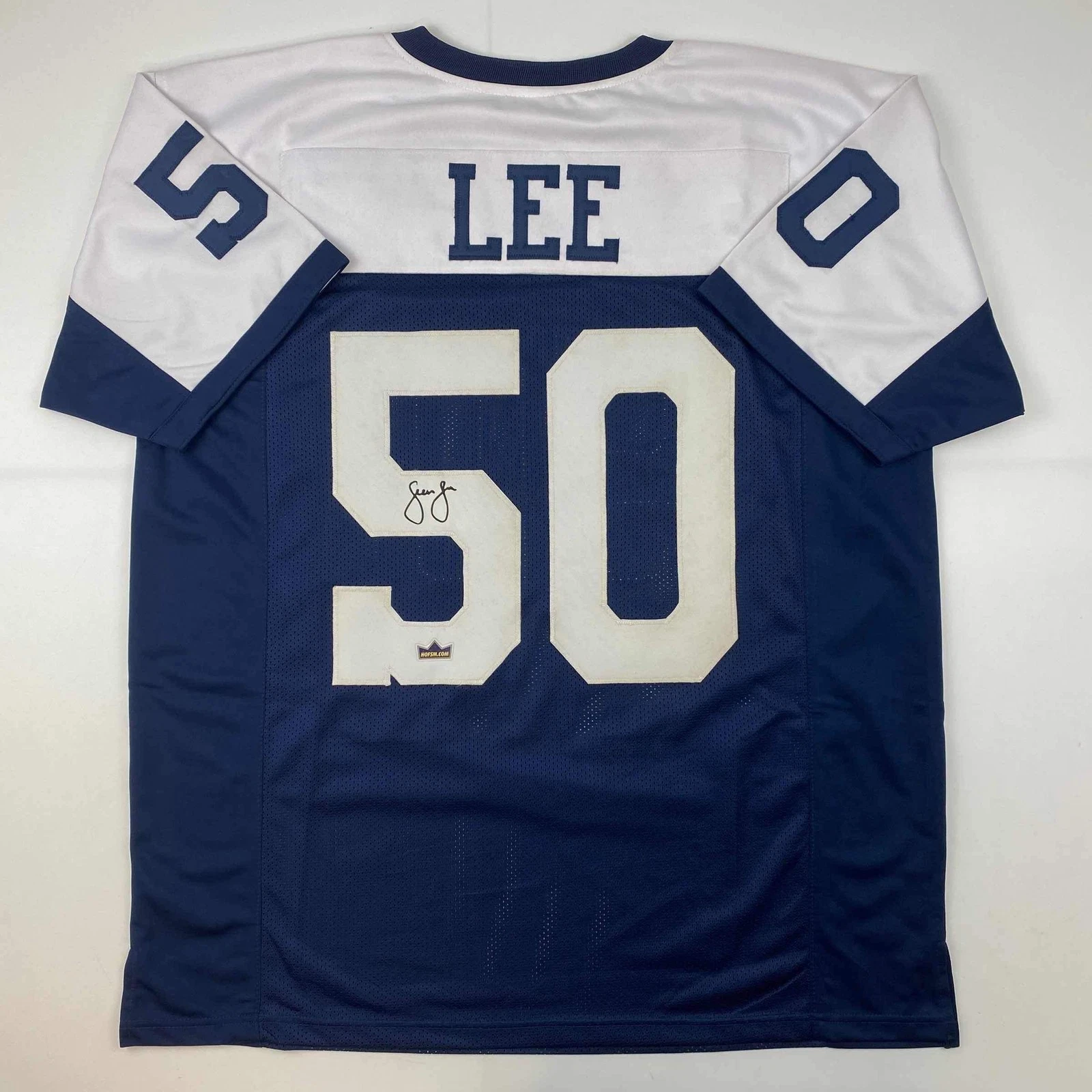 Facsimile Autographed Sean Lee Dallas Thanksgiving Day Reprint Jersey Men's XL