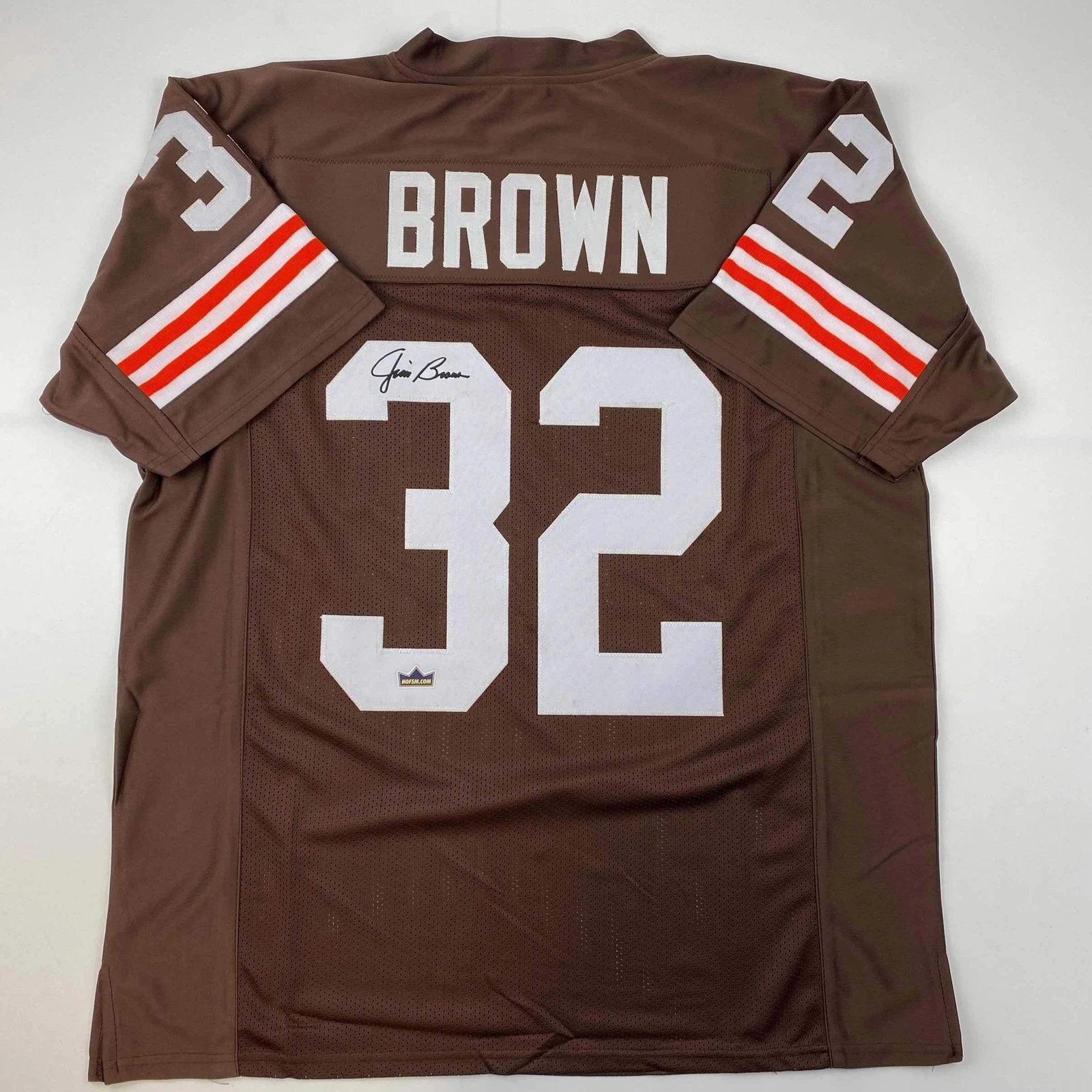 Facsimile Autographed Jim Brown Cleveland Brown Reprint Jersey Size Men's XL