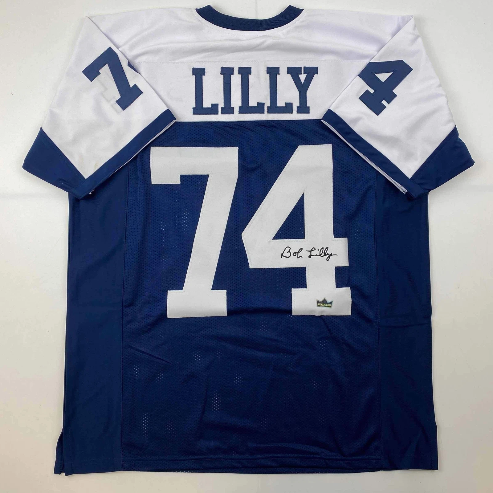 Facsimile Autographed Bob Lilly Dallas Thanksgiving Day Reprint Jersey Men's XL
