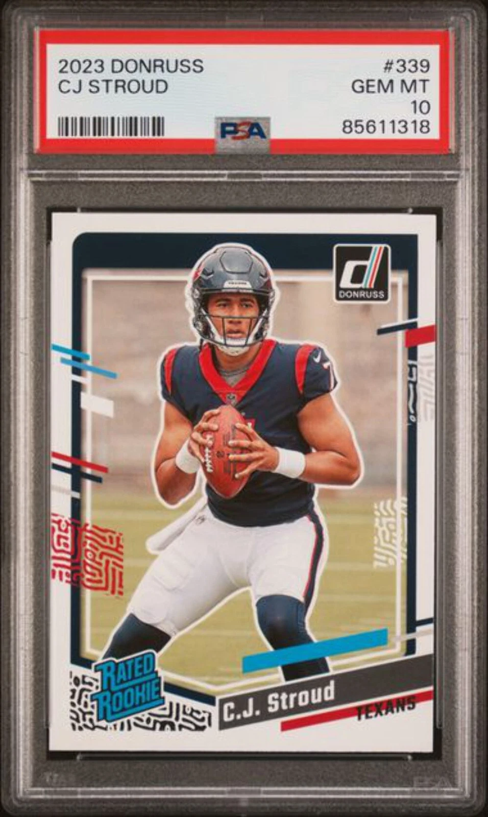 Graded 2023 Panini Donruss C.J. Stroud #339 Rookie Football Card PSA 10 Gem Mint