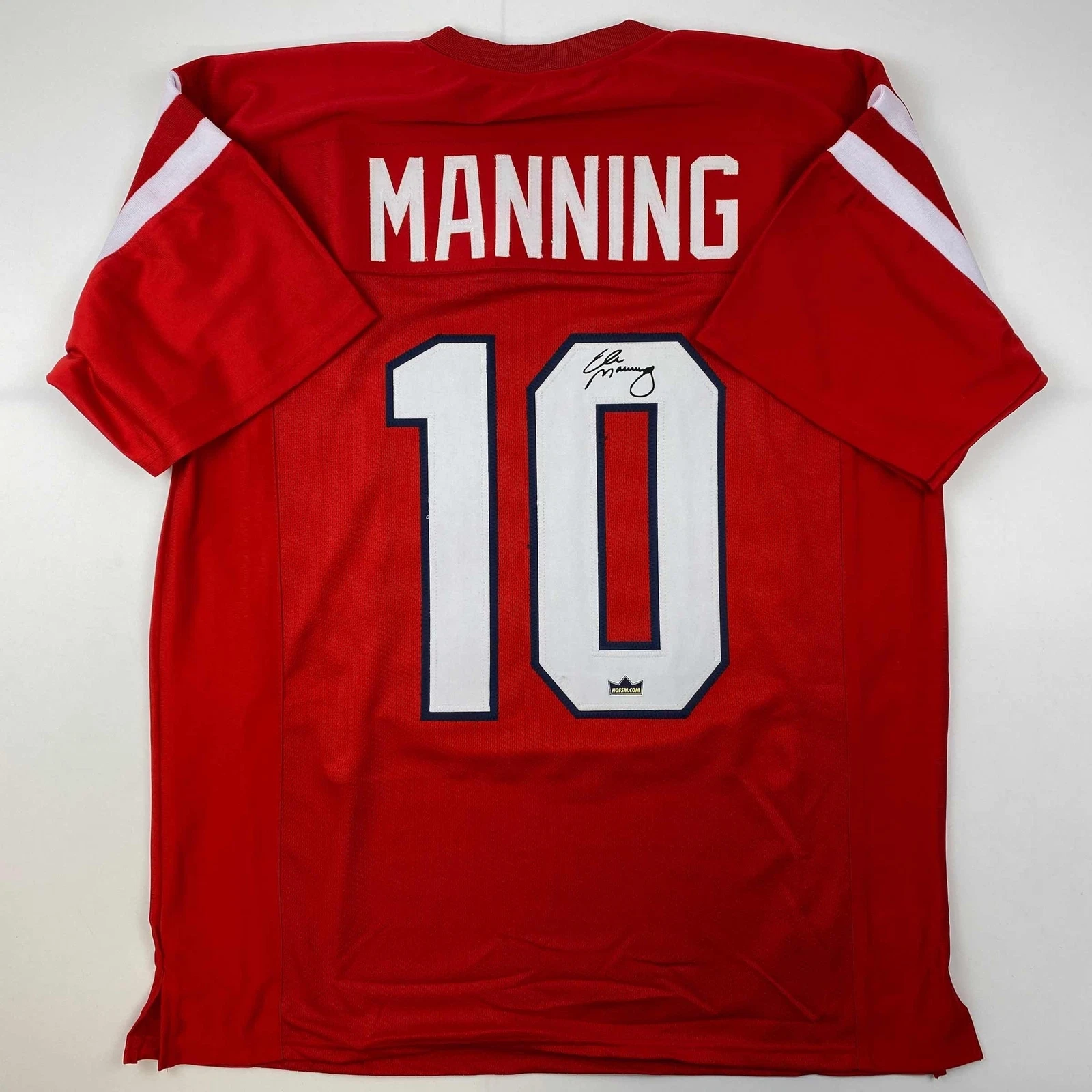 Facsimile Autographed Eli Manning Ole Miss Red Reprint Jersey Size Men's XL