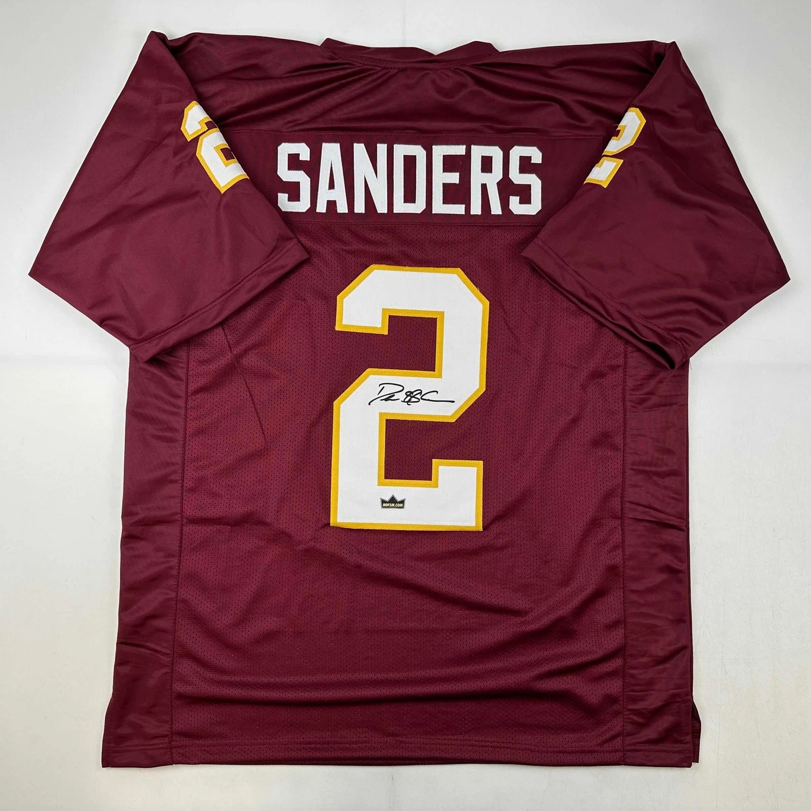 Facsimile Autographed Deion Sanders Florida State Maroon Reprint Jersey Men's XL