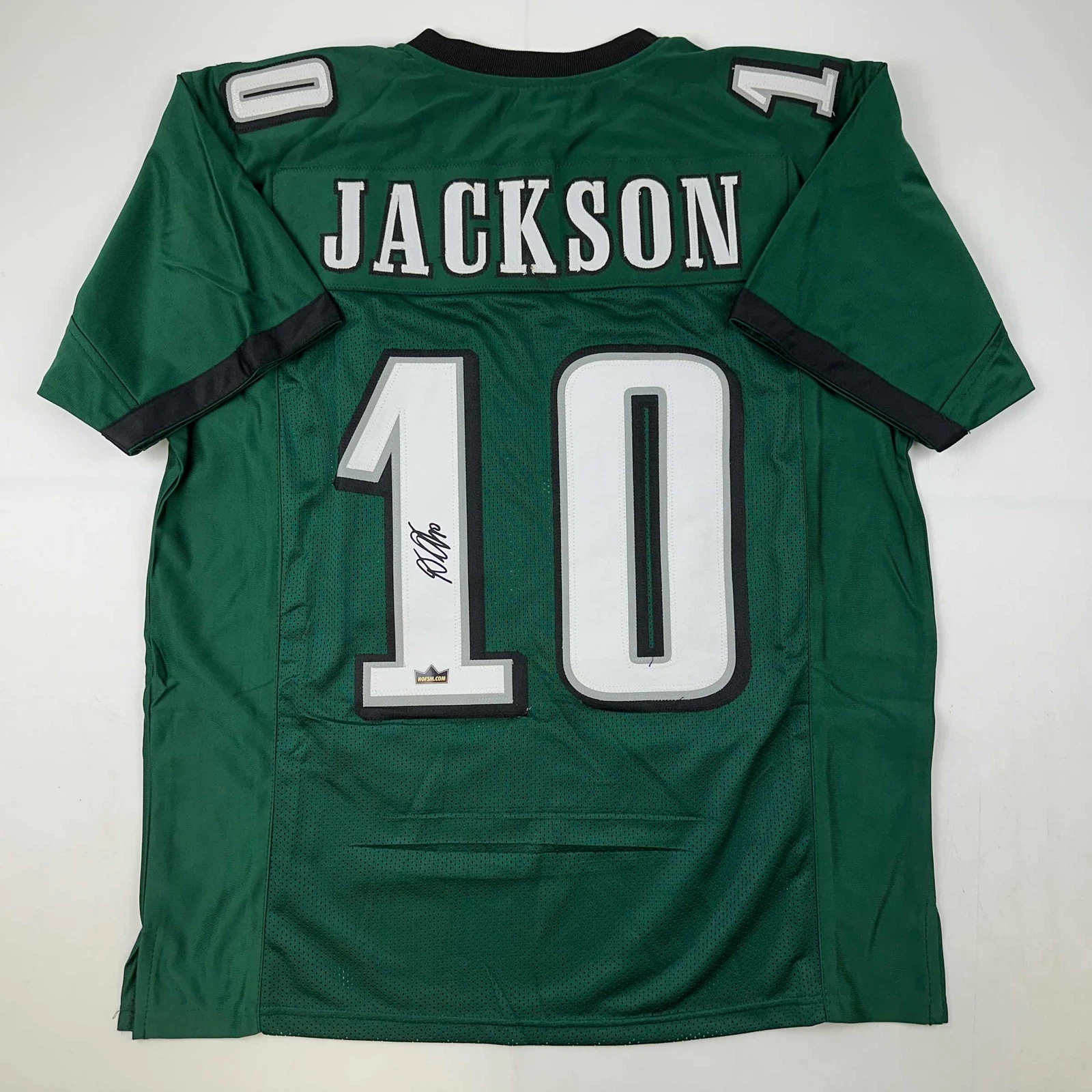 Facsimile Autographed DeSean Jackson Philadelphia Green Reprint Jersey Men's XL