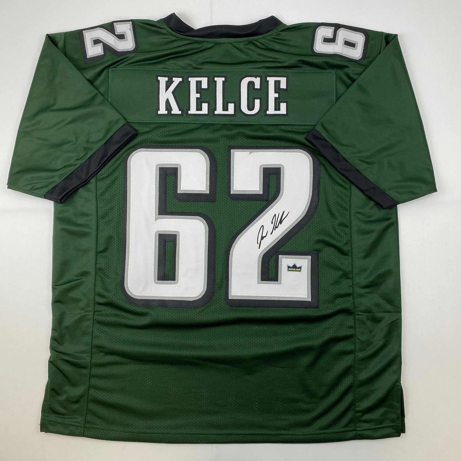 Facsimile Autographed Jason Kelce Philadelphia Green Reprint Jersey Size Mens XL