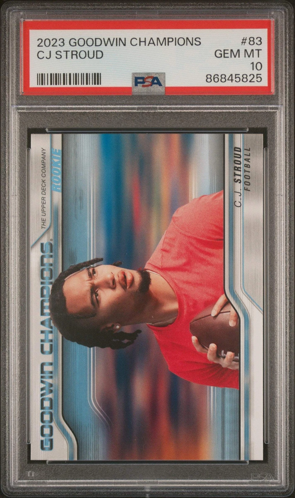 Graded 2023 Upper Deck Goodwin Champions CJ Stroud #83 RC Football Card PSA 10