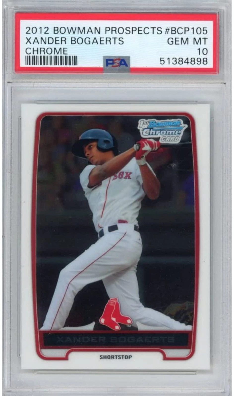 Graded 2012 Bowman Chrome Prospects Xander Bogaerts #BCP105 Rookie RC Baseball C