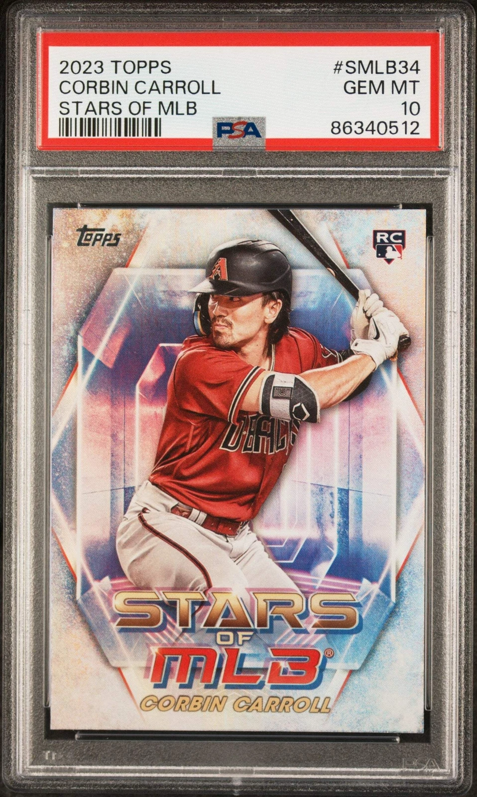 Graded 2023 Topps Corbin Carroll #SMLB34 Stars of MLB RC Baseball Card PSA 10
