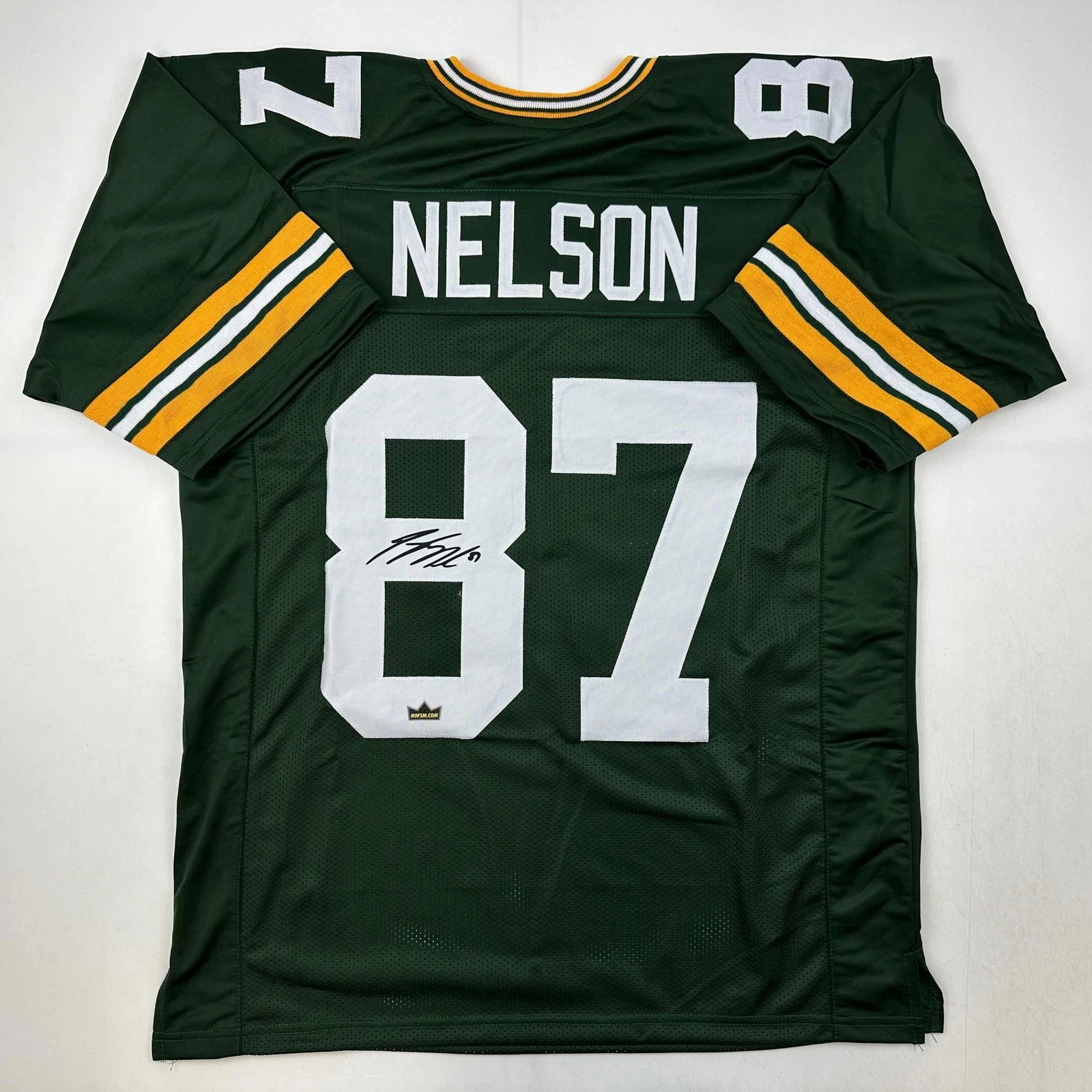 Facsimile Autographed Jordy Nelson Green Bay Green Reprint Jersey Size Men's XL