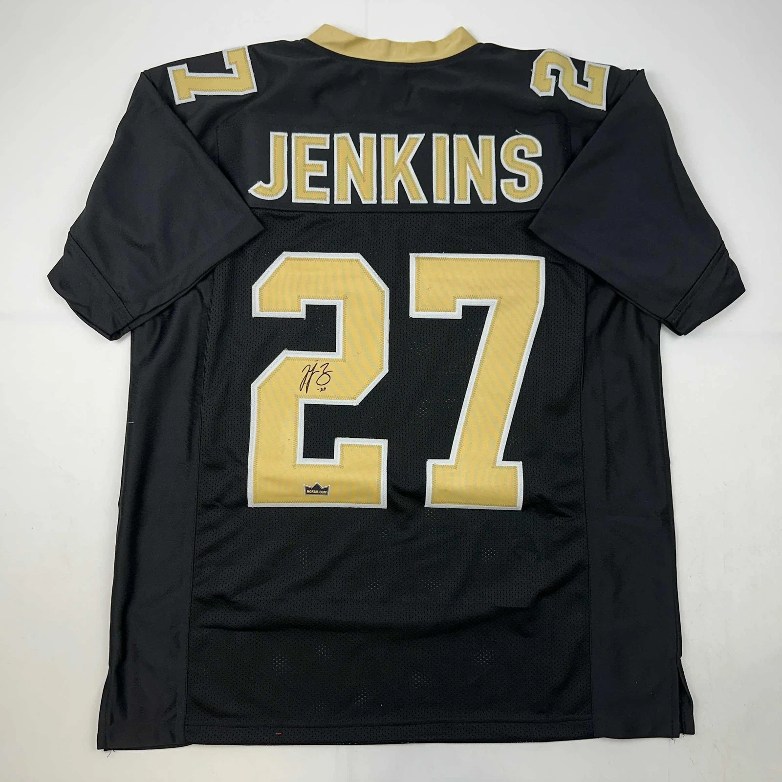 Facsimile Autographed Malcolm Jenkins New Orleans Black Reprint Jersey Men's XL