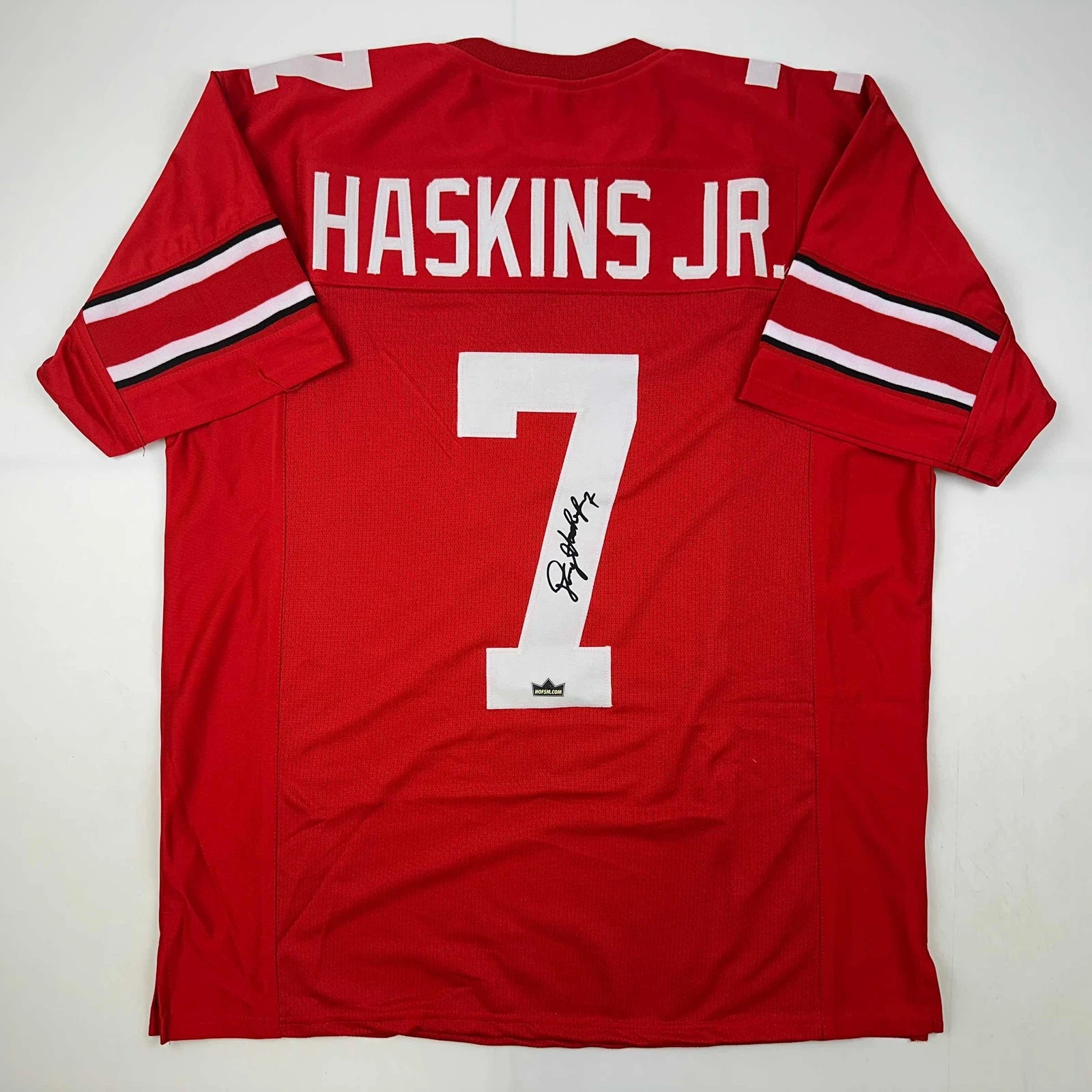 Facsimile Autographed Dwayne Haskins Jr. Ohio State Red Reprint Jersey Men's XL