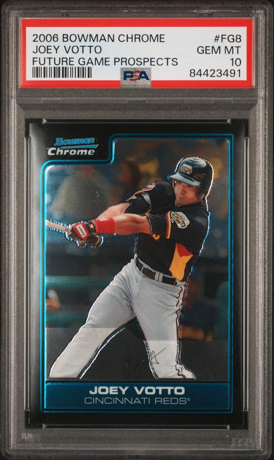Graded 2006 BWM Chrome Joey Votto #FG8 Future Game Pros RC Baseball Card PSA 10