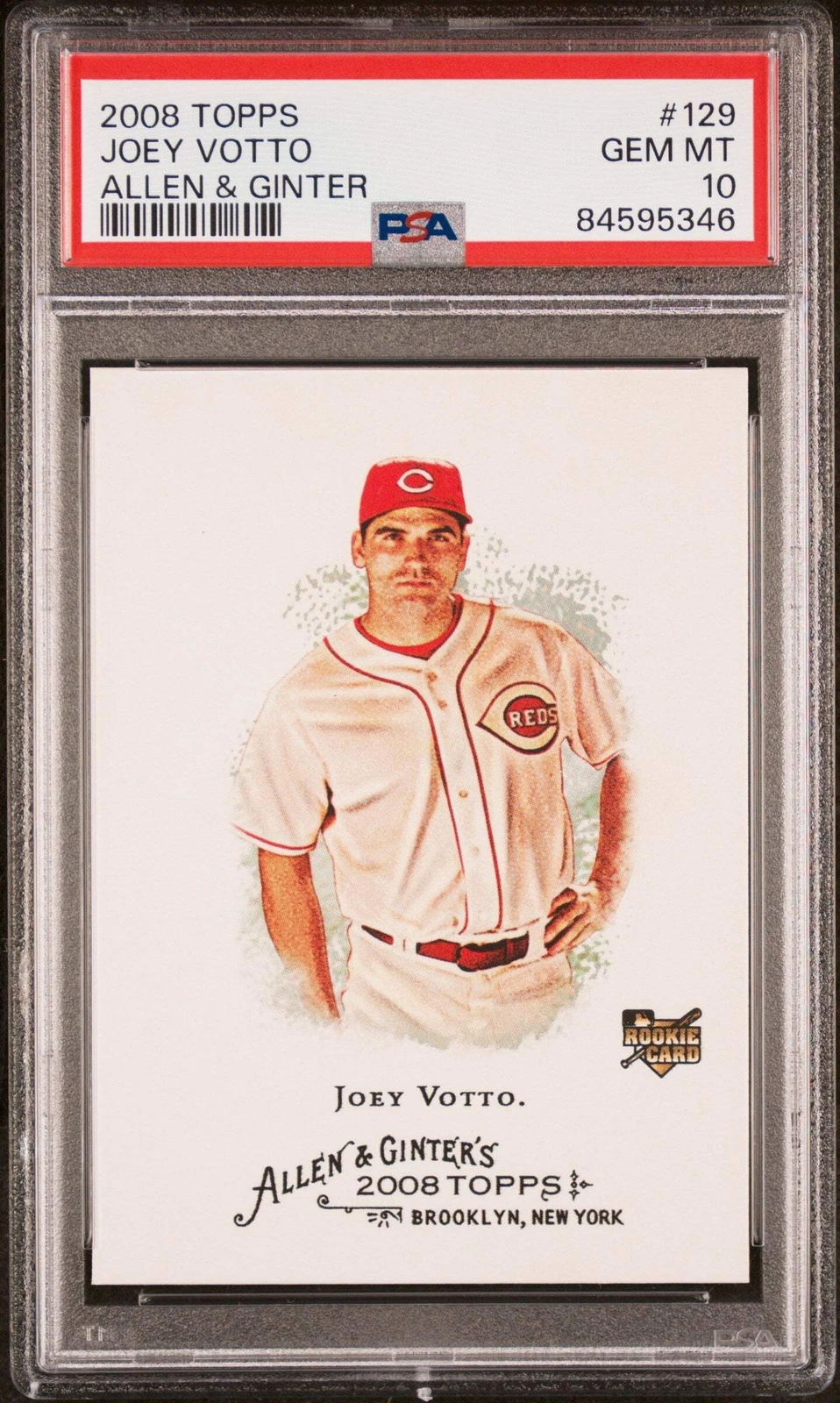 Graded 2008 Topps Allen & Ginter Joey Votto #129 Rookie RC Baseball Card PSA 10