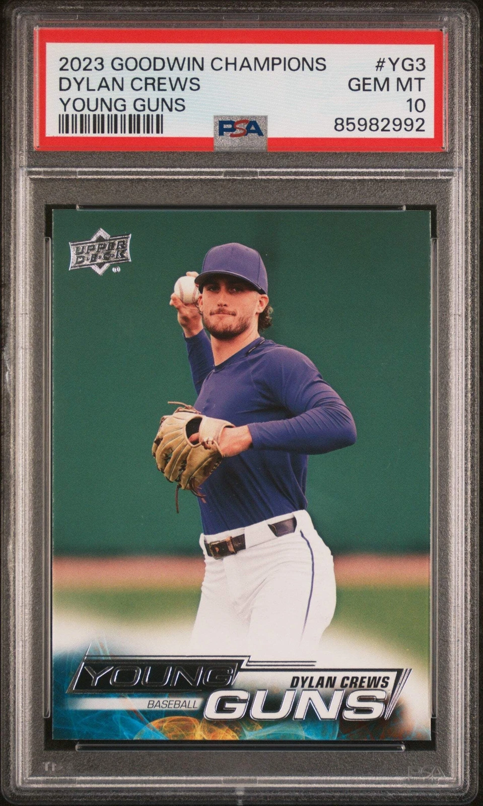 Graded 2023 Upper Deck Goodwin Champs Dylan Crews #YG3 RC Baseball Card PSA 10