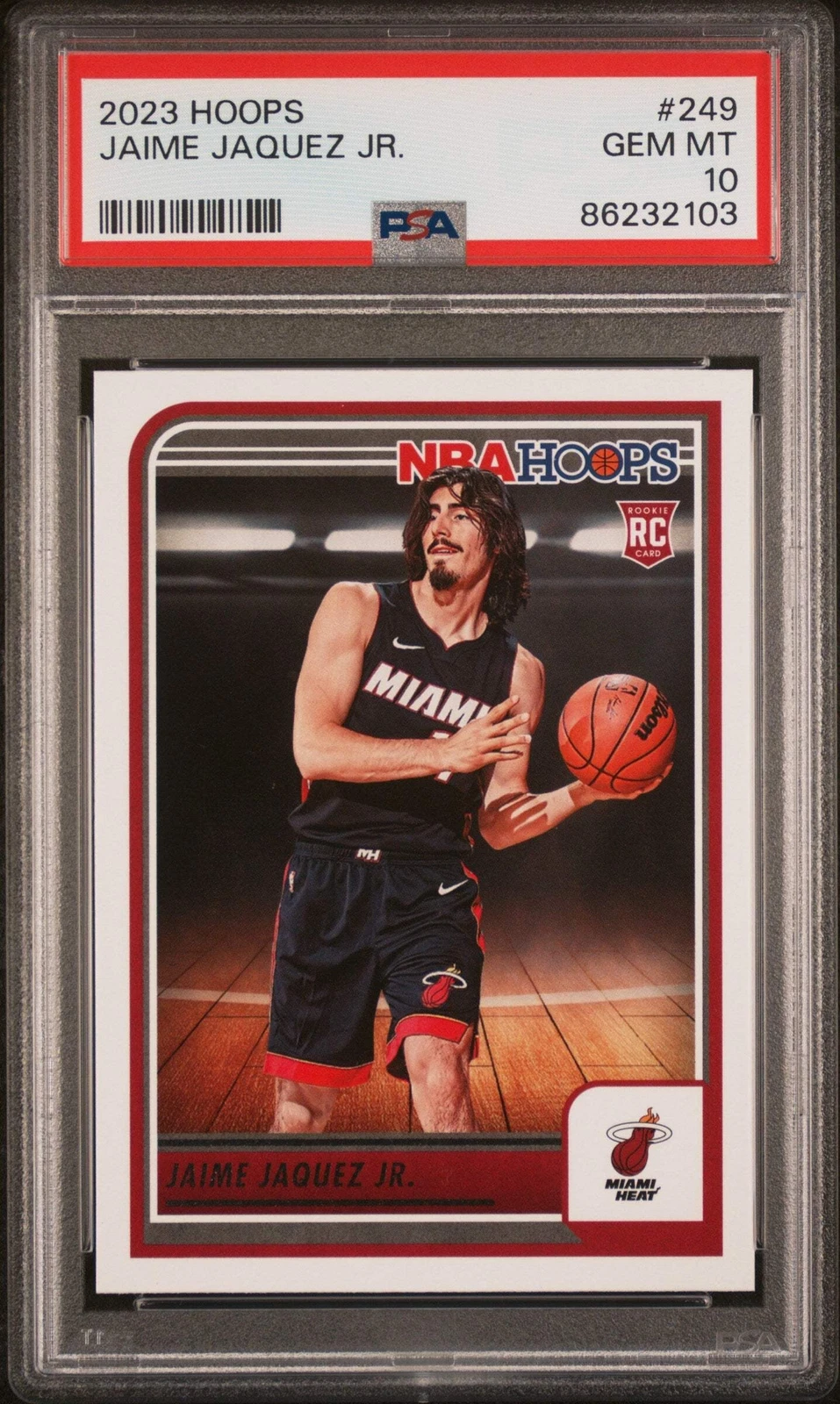 Graded 2023 Panini Hoops Jaime Jaquez Jr #249 Rookie Basketball Card PSA 10 Gem