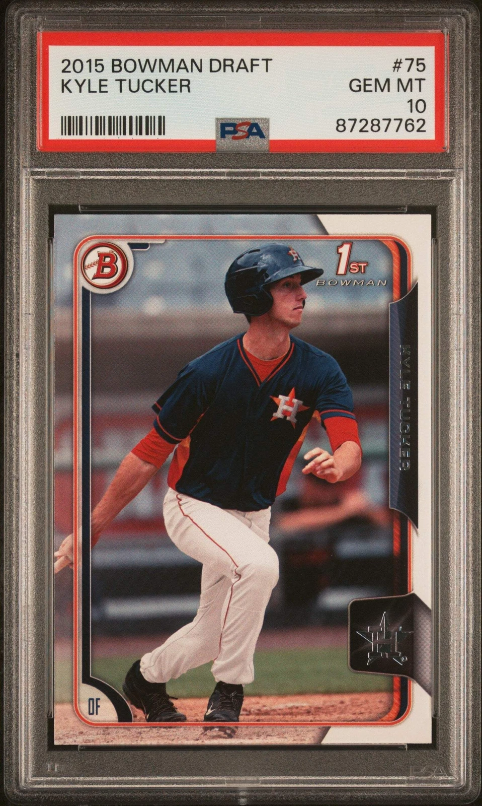 Graded 2015 Topps Bowman Draft Kyle Tucker #75 Rookie RC Baseball Card PSA 10