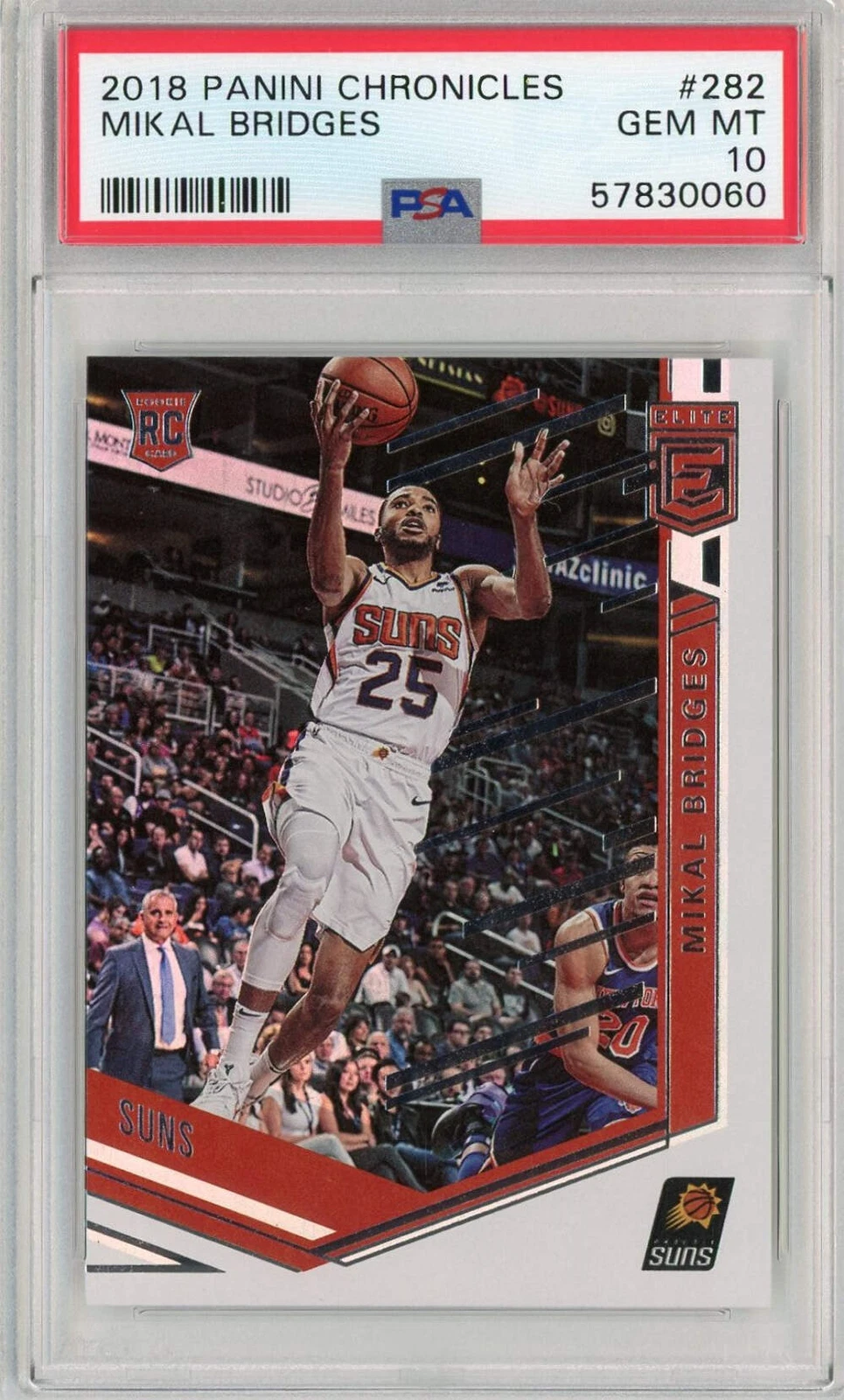 Graded 2018 Panini Chronicles Mikal Bridges #282 Rookie Basketball Card PSA 10